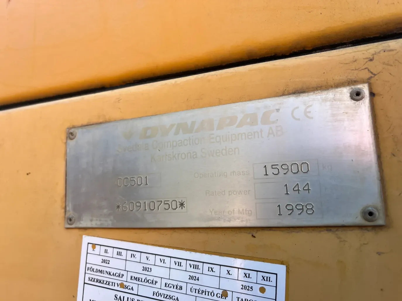 Rullo tandem Dynapac - CC501 