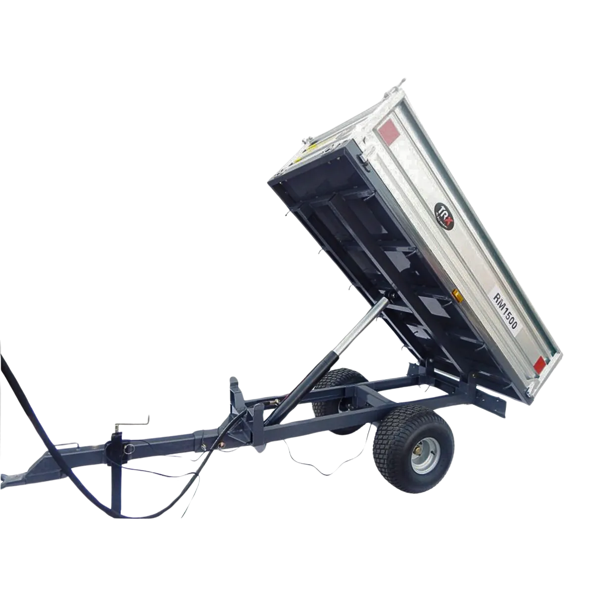 Rimorchio Agricolo Monoasse 1,5 T con Illuminazione TRX – SMA Macchine