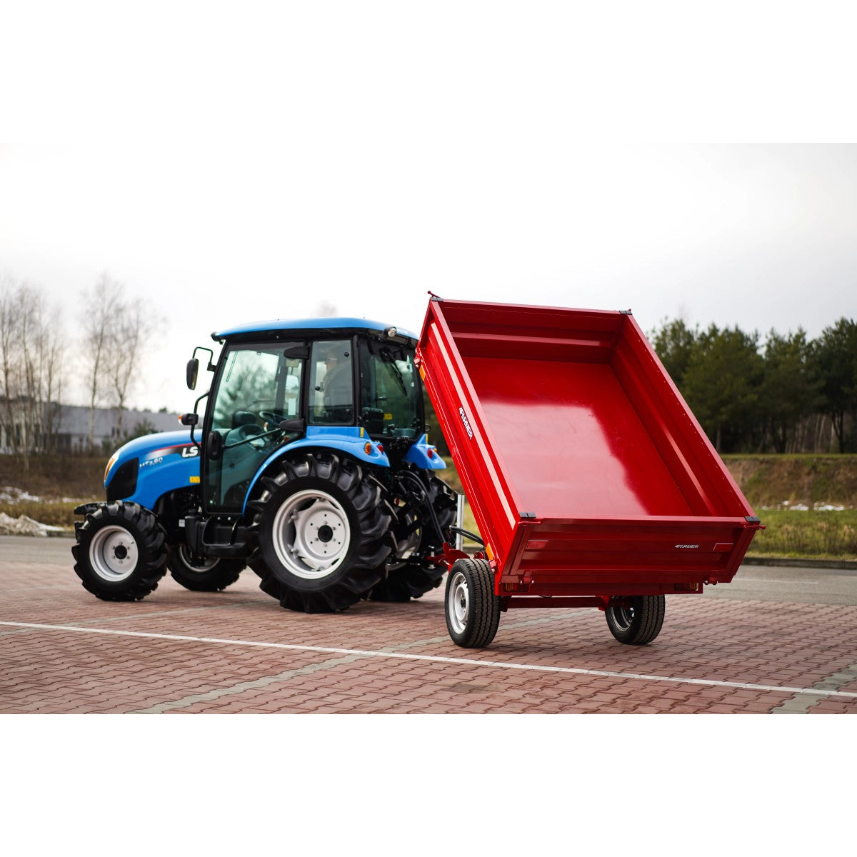 Rimorchio Agricolo Monoasse 1,5T con Ribaltabile – SMA Macchine