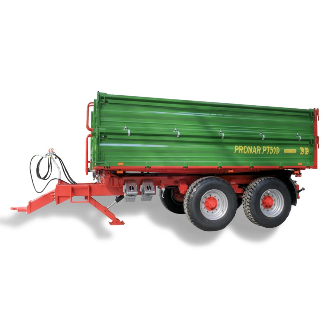 Rimorchio agricolo tandem 10T con kipper