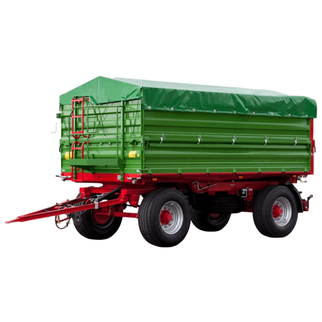 Rimorchio agricolo a due assi da 12 T con cassone ribaltabile