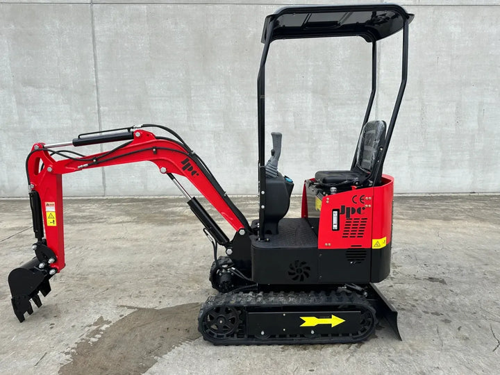 JPC HT12 Mini Excavator 2025 - Nou 0h, 1 tonă, motor diesel Koop, Quick Hitches