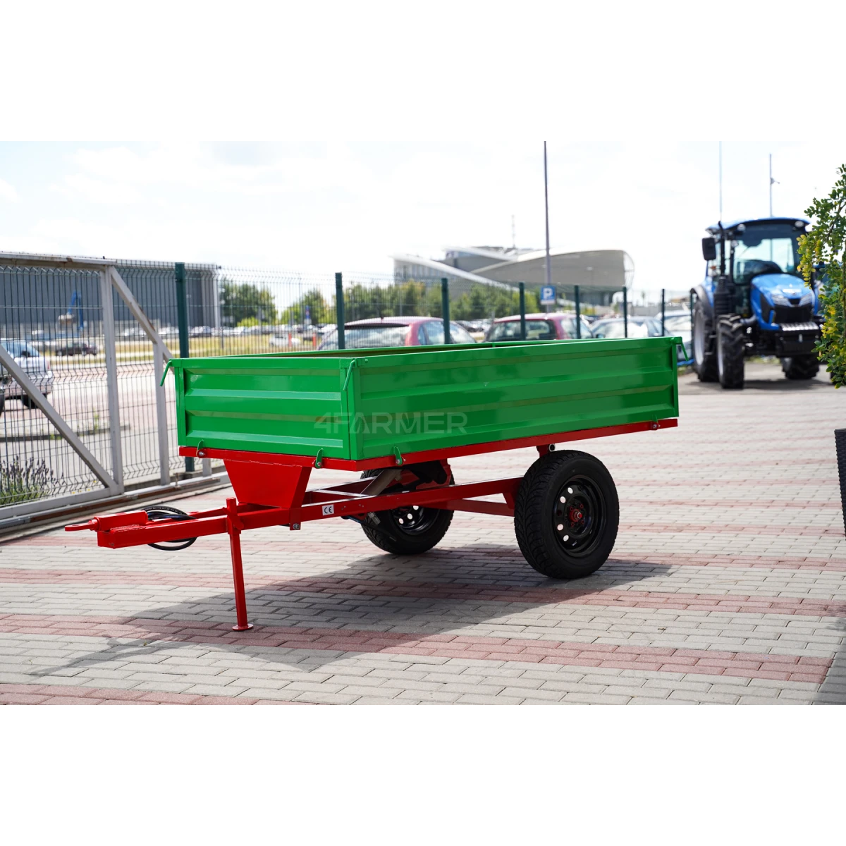 Rimorchio Agricolo Monocarrello 1T con Ribaltabile – SMA Macchine